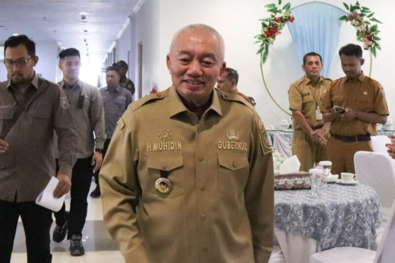 Gubernur Kalsel, Muhidin(KOMPAS.com/ANDI MUHAMMAD HASWAR)
