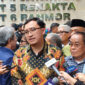 Ketua IM57+ Institute, Lakso Anindito, di Polda Metro Jaya, Rabu (13/8/2025).(KOMPAS.com/BAHARUDIN AL FARISI)
