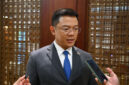 Menlu Sugiono tiba di New York, AS, Minggu (20/6/2026). (Dok. Bakom)
