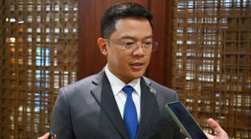 Menlu Sugiono tiba di New York, AS, Minggu (20/6/2026). (Dok. Bakom)