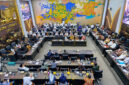 Suasana rapat Panja RUU Pengaturan Reforma Agraria antara Baleg DPR RI bersama Pemerintah, Senin (21/9/2026).(KOMPAS.com/Tria Sutrisna)
