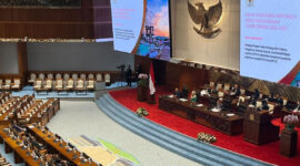 Rapat Paripurna Ke-5 Masa Persidangan I Tahun Sidang 2026/2027 di Gedung DPR, Senayan, Jakarta, Selasa (8/9/2026). (KOMPAS.com/ADHYASTA DIRGANTARA)
