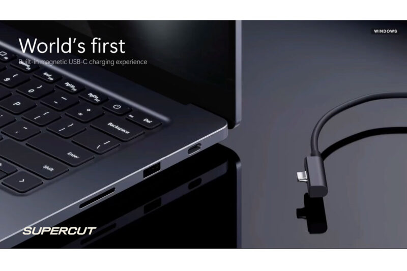 Microsoft membuat konektor USB-C pada laptop menjadi magnetis, mirip teknologi MagSafe yang digunakan Apple pada sejumlah perangkat MacBook. (YouTube/ CNet)
