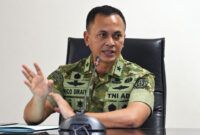 Kepala Biro Informasi Pertahanan Kemhan RI Brigjen TNI Rico Ricardo Sirait memberi klarifikasi kapal pesiar berlogo instansi Kemhan yang fotonya viral di media sosial, merupakan milik swasta yang dipakai untuk kepentingan negara. (DOK. KEMHAN)
