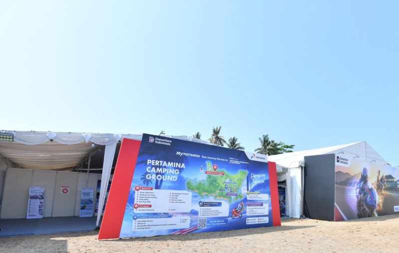 Pertamina menghadirkan camping ground untuk pertama kalinya di kawasan Pertamina Mandalika International Circuit, Lombok, Nusa Tenggara Barat (NTB). (DOK. Humas Pertamina)
