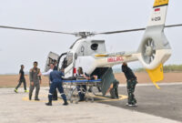 TNI Angkatan Udara (AU) tengah menyiapkan helikopter EC-120B Colibri untuk mendukung layanan ambulans udara dan evakuasi medis.(DOK. Dispenau )
