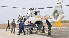 TNI Angkatan Udara (AU) tengah menyiapkan helikopter EC-120B Colibri untuk mendukung layanan ambulans udara dan evakuasi medis.(DOK. Dispenau )

