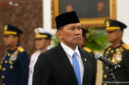 Mayor Jenderal (Mayjen) Kristomei Sianturi dilantik sebagai Kepala Badan Nasional Penanggulangan Bencana (BNPB) oleh Presiden Prabowo Subianto di Istana, Jakarta, Kamis (15/10/2026).(Tangkapan layar Youtube Sekretariat Presiden.)