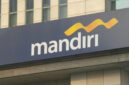 Logo Bank Mandiri di Plaza Mandiri, Jakarta.(KOMPAS.com/SAKINA RAKHMA DIAH SETIAWAN)
