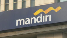 Logo Bank Mandiri di Plaza Mandiri, Jakarta.(KOMPAS.com/SAKINA RAKHMA DIAH SETIAWAN)