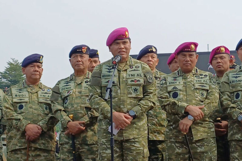Korps Marinir TNI Angkatan Laut (AL) mengungkapkan lima perwira yang ditunjuk sebagai komandan setelah Presiden Prabowo Subianto meresmikan satu Brigade Infanteri (Brigif) Marinir dan empat Batalyon Infanteri Marinir yang membawahinya pada Senin (5/10/2026).(DOK. Dispen Kormar TNI AL )
