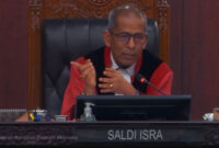Wakil Ketua MK Prof. Saldi Isra. Saldi sebut makin banyak anak muda yang melakukan pengujian UU di MK dalam 3 tahun terakhir.( Tangkap Layar YouTube Mahkamah Konstitusi )
