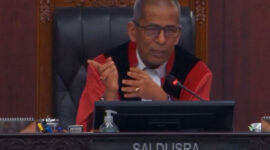 Wakil Ketua MK Prof. Saldi Isra. Saldi sebut makin banyak anak muda yang melakukan pengujian UU di MK dalam 3 tahun terakhir.( Tangkap Layar YouTube Mahkamah Konstitusi )
