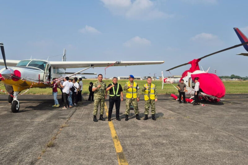Kejaksaan Agung (Kejagung) menyita satu pesawat buatan perusahaan dirgantara asal Amerika Serikat (AS), Textron Aviation, dan satu helikopter terkait kasus dugaan korupsi tata kelola Makan Bergizi Gratis (MBG) di lingkungan Badan Gizi Nasional (BGN) periode 2025-2026 pada klaster pengadaan motor listrik. (DOK. Puspenkum Kejagung)
