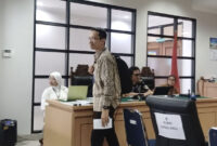 Ahli Hukum Administrasi Negara, Richo Andi Wibowo hadir dalam persidangan gugatan gelar pahlawan presiden Soeharto di PTUN Jakarta Timur pada Senin (12/10/2026).(KOMPAS.com/Muhammad Wildan Alghofari)
